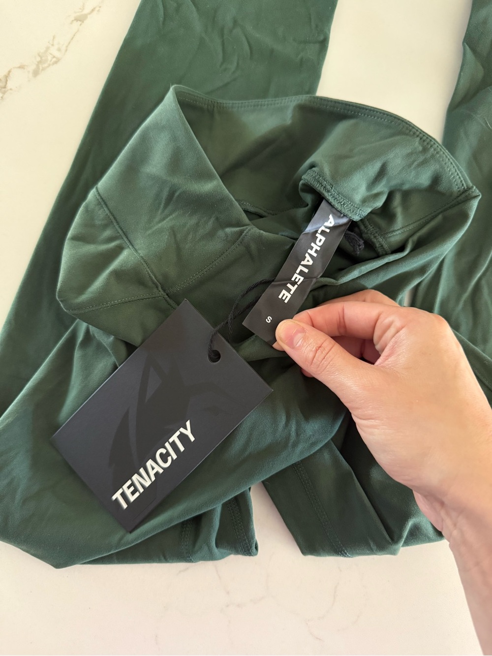 Alphalete Forest Green High-Waist Leggings - Picture 3 of 3